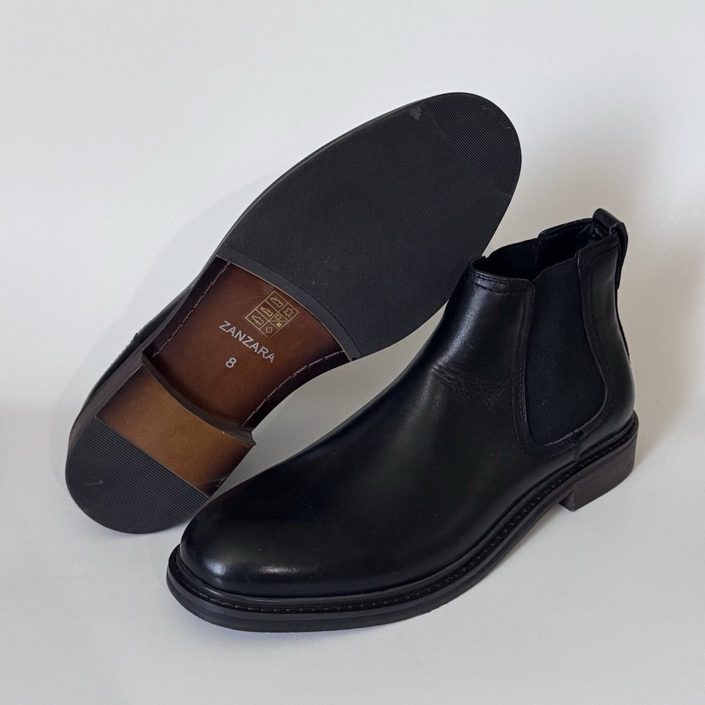 Zanzara Black Chelsea Boots Men's Size 12